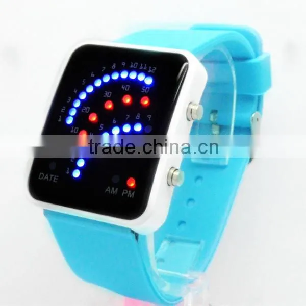 2015 Fashion Watches LED Silicon Band Watch Factories