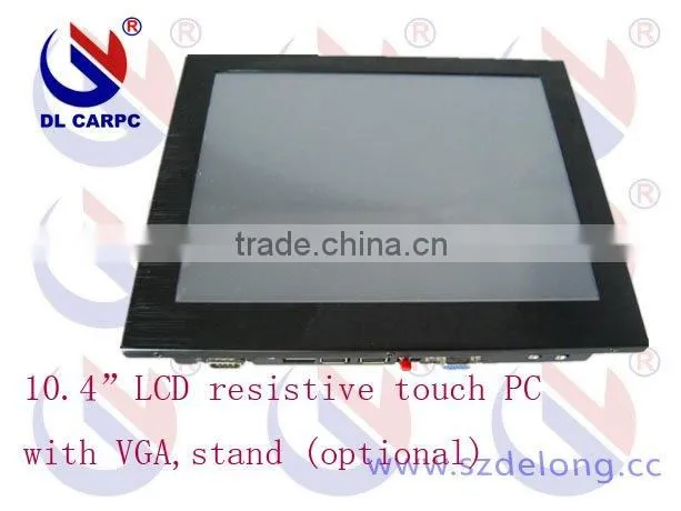 10.4'' waterproof all in one touch screen car pc/ Inter Atom N270 1.6GHz CPU
