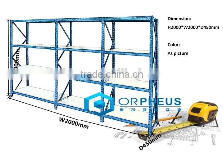 Supermarket Equipment Steel Storage Good Shelf Metal Rack