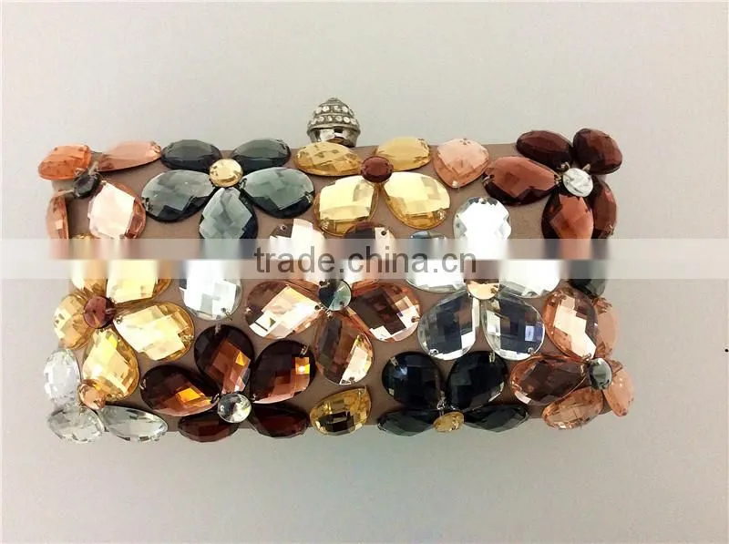 Factory price lady sexy Vogue clutch bag embellished