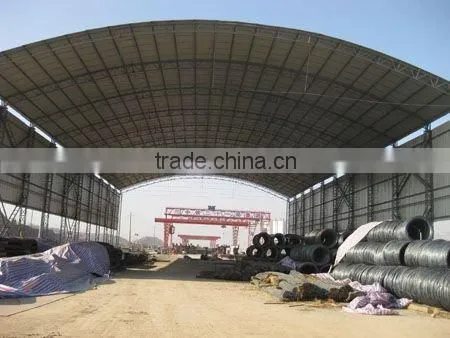 steel framed structure ceiling used in the factory