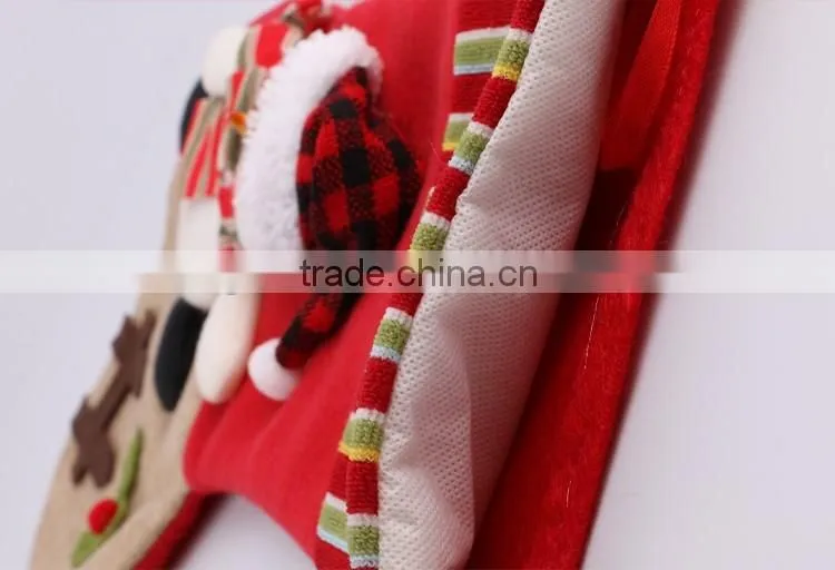 Hot Sale Animal Head Plush Christmas Stocking China Wholesale Christmas Ornament
