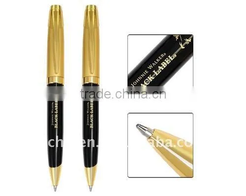 Hot sell heavy pen product in black metal ball pen
