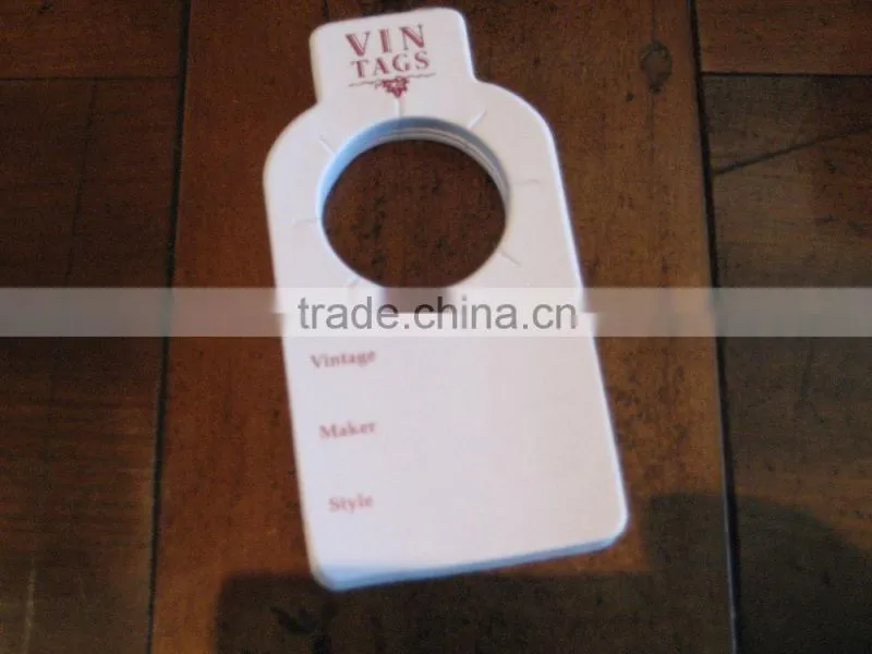 Wine glass sticker bottle neck label, Wine bottle neck tag