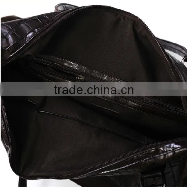 crocodile leather carrier bag for men leather garment bag leather shoe and bag set