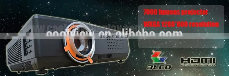 edge blending built in 3LCD Full HD HDMI DVI support wuxga 1920x1200 10000 lumens projector cinema