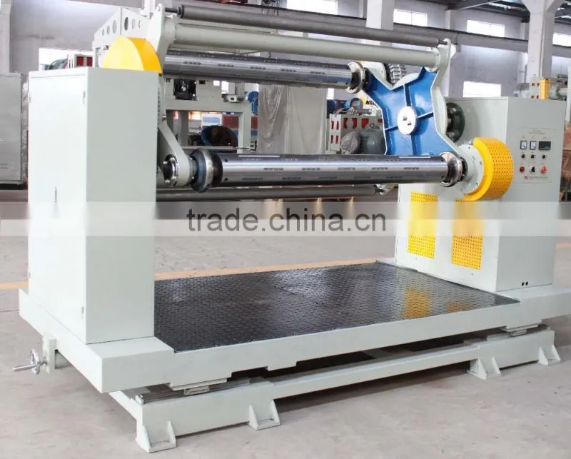 Plastic sheet/film winding machine
