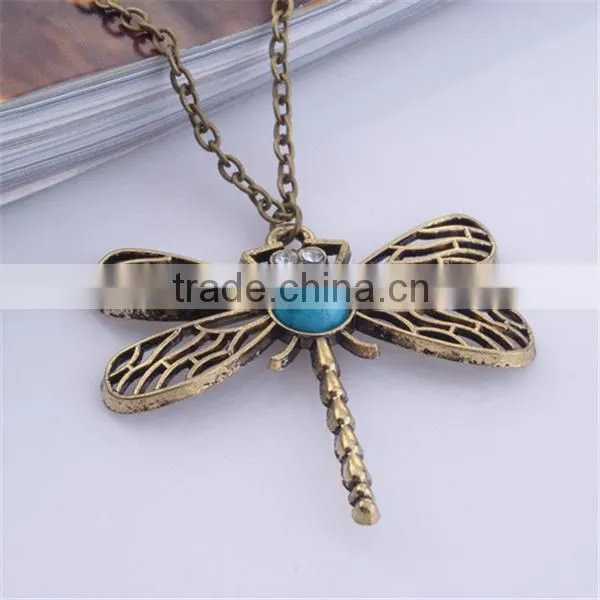 sweater chain Clothing Accessories vintage dragonfly pendant necklace
