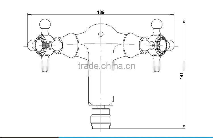 Popular European Style Bathtub Water Faucet Installation