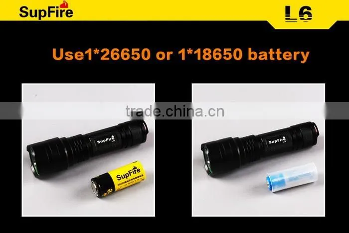 Long range rechargeable LED Flashlight