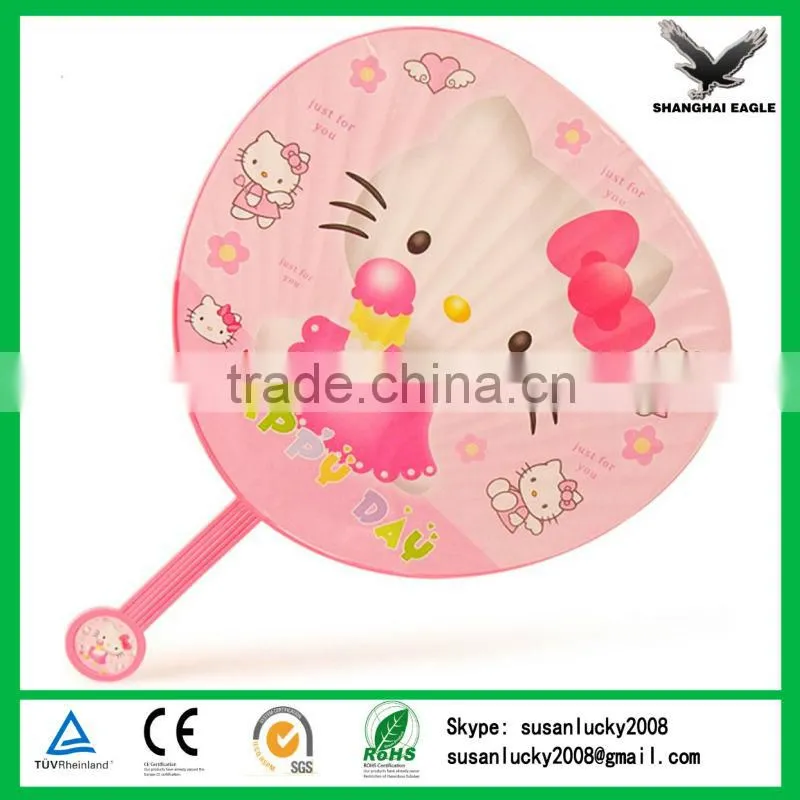 Custom Round Shape PP Advertising Fan Wholesale (directly from factory)
