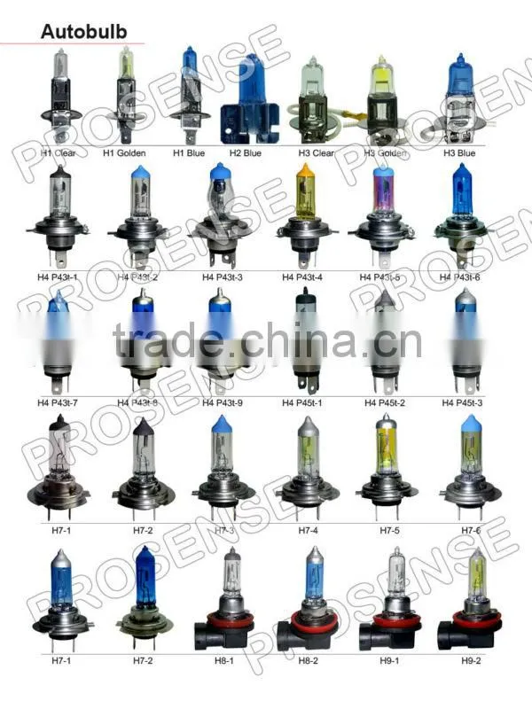 PROSENSE Good Quality High Brightness 12V 70W H7 Car Halogen Headlight