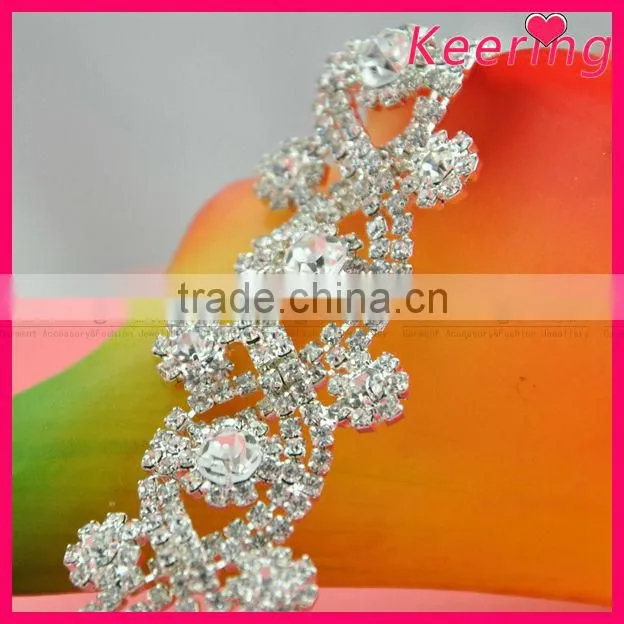 Roll clear crystal A-class rhinestone chain wholesale WRC-217