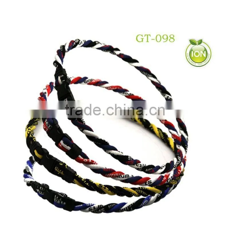 new balance energy germanium America hot sale braided titanium ion baseball sports necklace