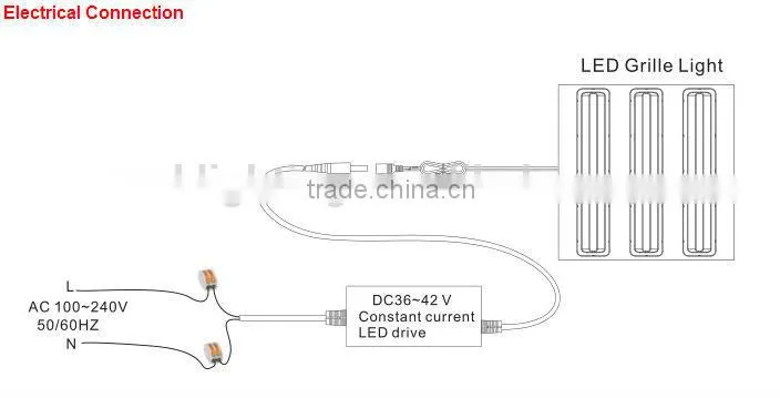 2014 Modern 36W Ceiling Grille lighting led lighting fixture