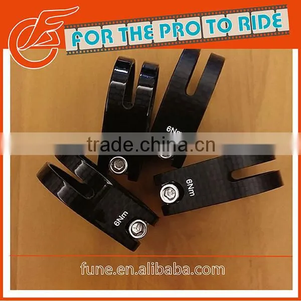 Carbon fibre 34.9 3K Matt bike Bicycle Seat Clamp