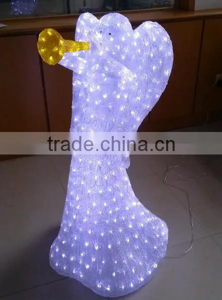 3D acrylic angel motif LED christmas light