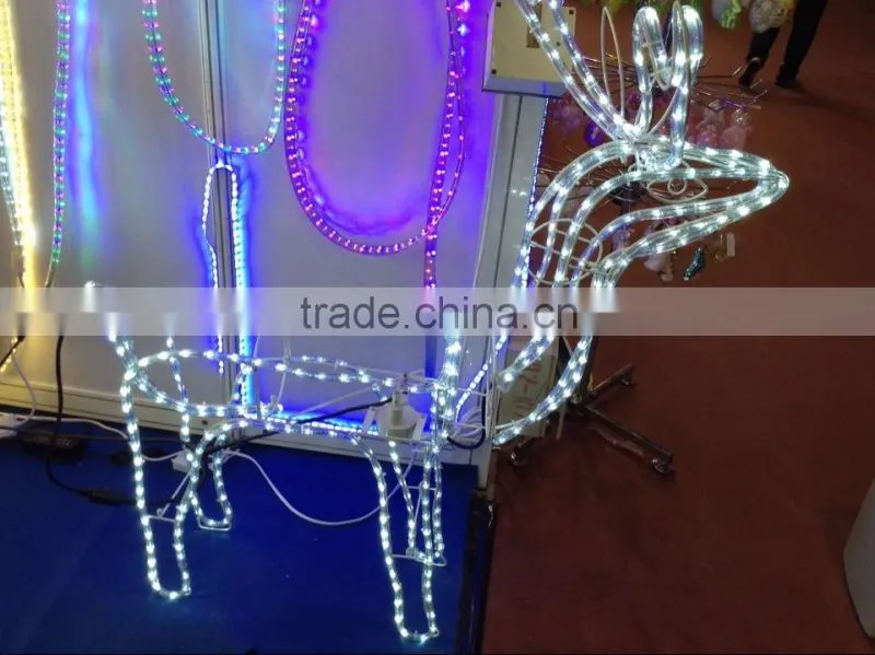 LED Rope Light Motif 3D -Deer Moving motif lights,reindeer christmas lights