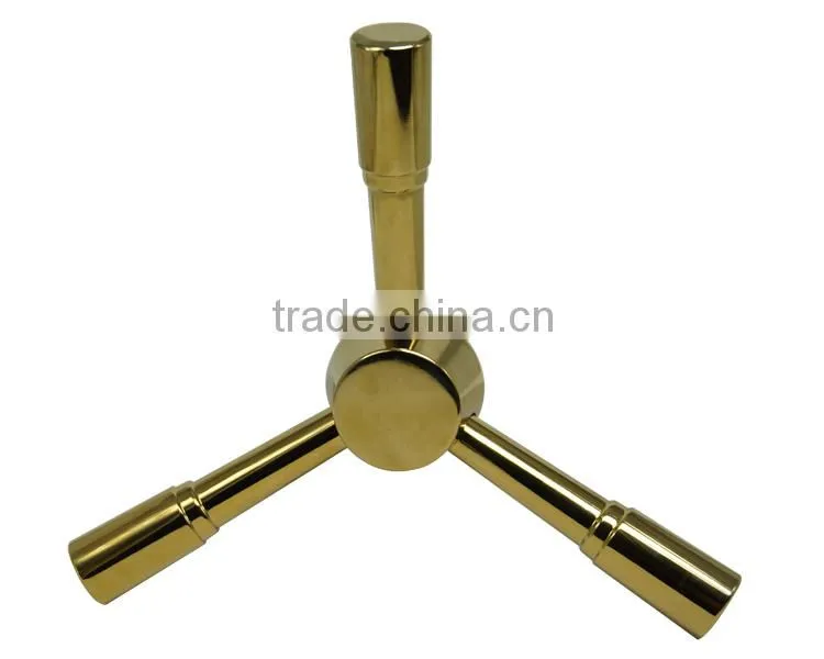 Online shopping 3-Spoke Golden Satin Chrome Safe Handle JN 715T