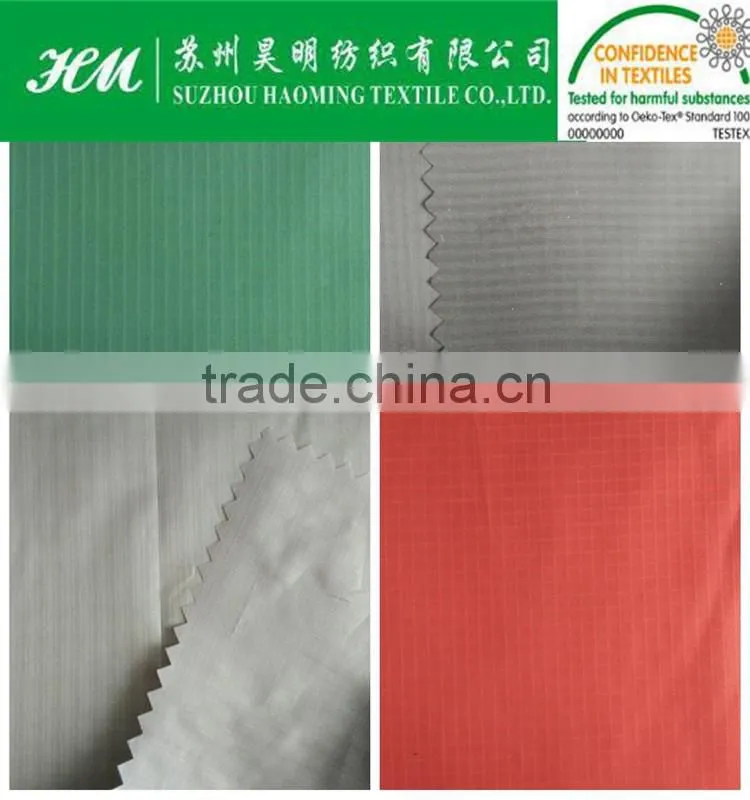 20D polyester taffeta check taffeta fabric