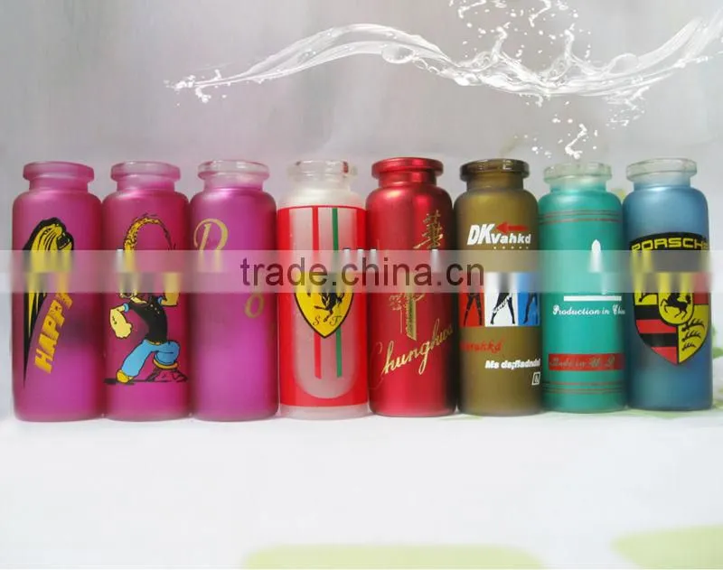 Different logo glass vial medical injection vial with aluminium-plastic cap