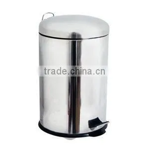 stainless steel pedal waste bin