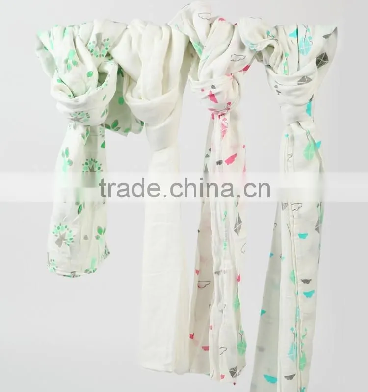 Soft muslin fabric bamboo muslin wraps product