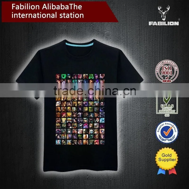 Fashion 100% Cotton Cheap Men's Custom Printing T-shirt