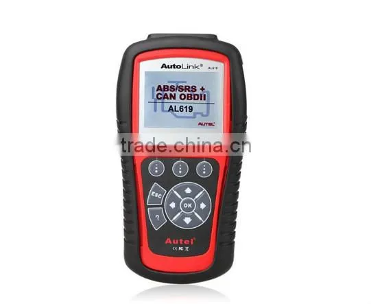 Original AL619 Auto diagnostic Code reader Autel AutoLink AL619 AUTO scan tool with ABS and SRS DHL Free Shipping
