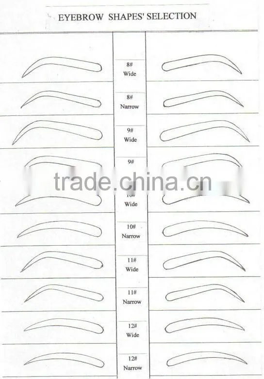 Natural human hair lace eyebrow wig