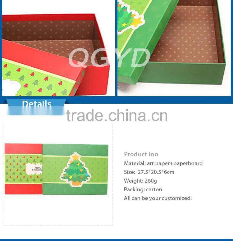 manufacturer fancy custom christmas gift box