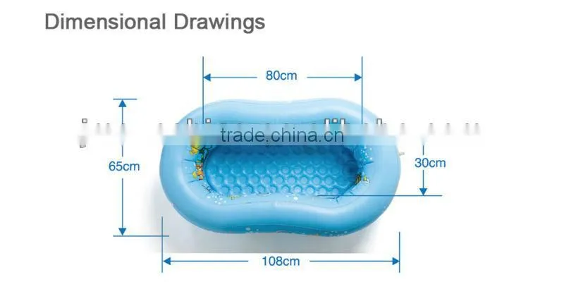 hot sea world inflatable Swimming Pool for toddlers heavy-duty