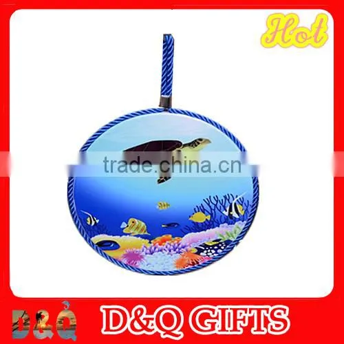 2015 new design beach souvenir Ceramic Pan Coaster