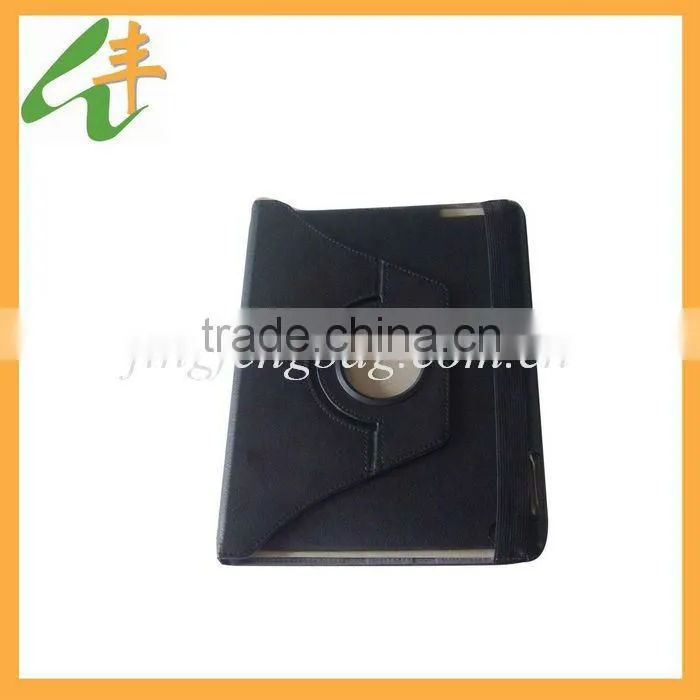 Black patent shock proof 9 inch tablet case with stan