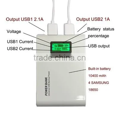 Low price High capacity LCD Universal Power pack for iPhone iPad mobile phone or other devicse external portable power bank