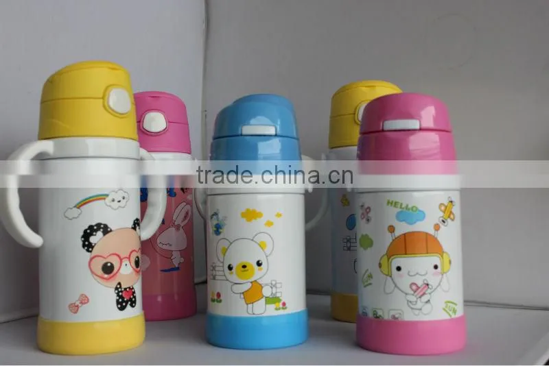 2014 Hot Sale Colorful Printing Children Bottle / Children Water Bottle Bpa Free