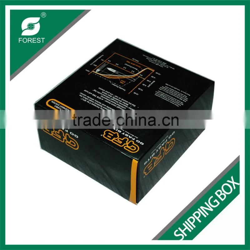 CUBE SHAPE ART PAPER SHIPPING CARTON BOX FOR MOVING TOYS WITH CLEAR WINDOW