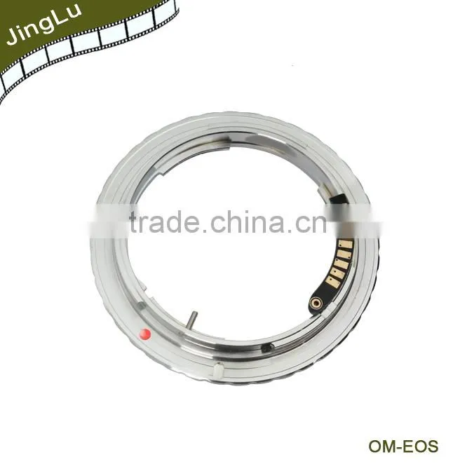 NEW AF Chips Lens Adapter Ring For OM Mount Lens to EOS Mount Camera 7D 50D 60D (Factory supplier)
