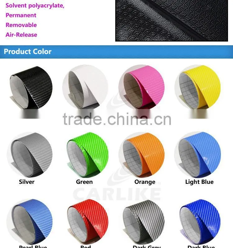 White High Quality Fashion Carbon Fiber Vinyl Roll