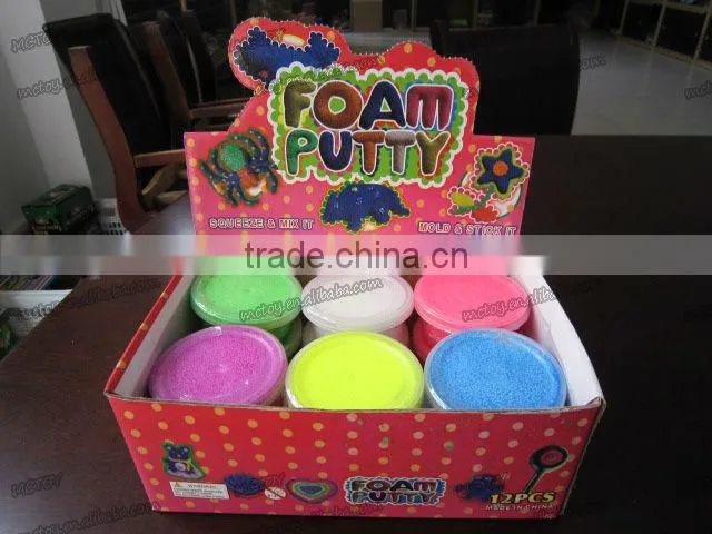 New Promotion novelty magic factory supplier foam putty bouncing putty diy bouncing putty toy bouncy putty bouncing foam putty