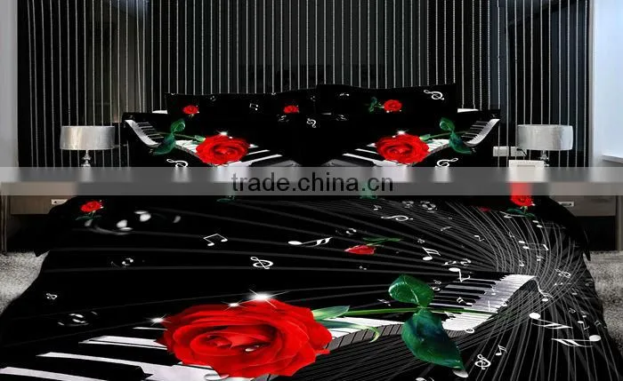 Panel print bedding sets