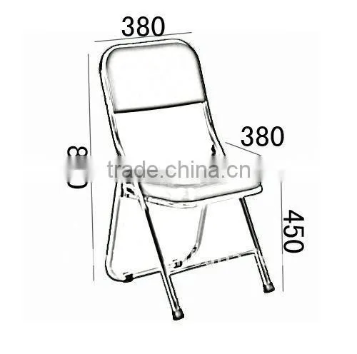 hot plastic folding office chair 1085A