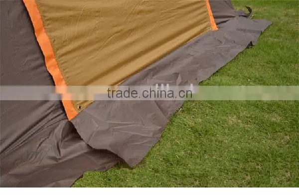 2015 New Style 1 Room 2 Door Big Family Double Layer 5 Person Automatic Camping Tent