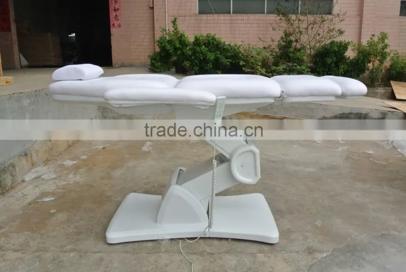 High grade PVC leather electric facial bed massage bed