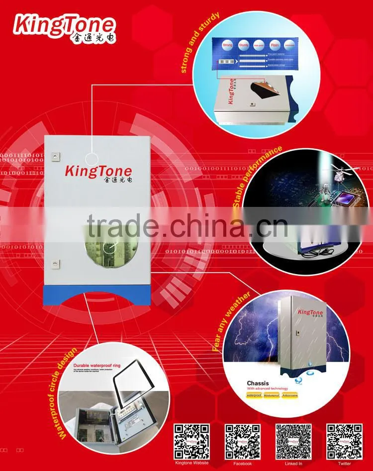 Kingtone Amplificador GSM professional 20w GSM UMTS booster repeater 900 2100MHz GSM WCDMA dual band repeater with factory price