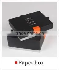 Logo printed handmade packaging luxury leather branded watch box