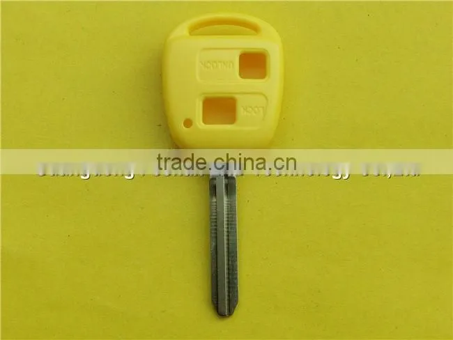 Colorful cover Blue Red Pink Yellow 2 BTN remote car key blanks for Toyota RAV4 replacement