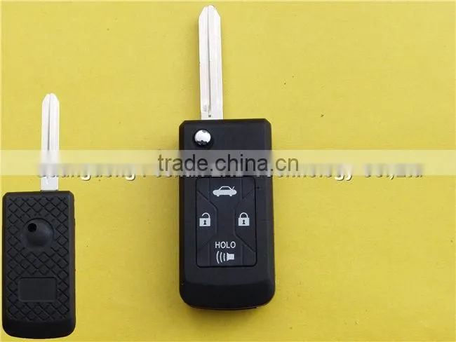 4 buttons car key remote control flip case shell for Toyota Camry