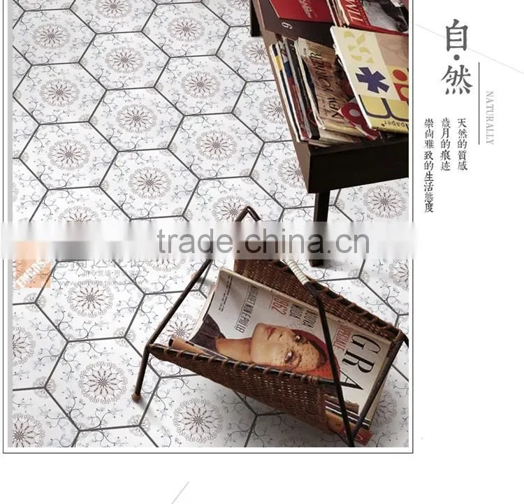 100*200*175mm Hexagon porcelain glazed tile ceramic kitchen bathroom tile
