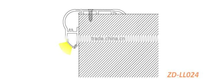 No-Direct Light LED Alu Profile Stair LED Aluminum Profile Stair Decoration